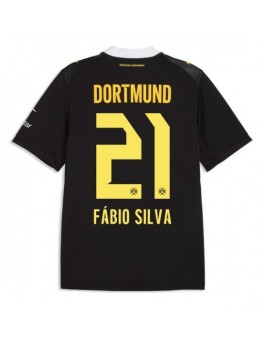 Moški Nogometna dresi replika Borussia Dortmund Fabio Silva #21 Gostujoči 2026-27 Kratek rokav Moški Nogometna dresi replika Borussia Dortmund Fabio Silva #21 Gostujoči 2026-27 Kratek rokav